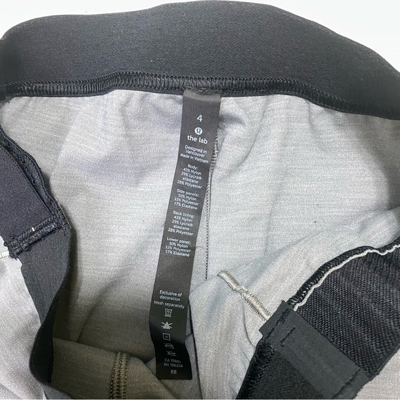 Lululemon The Lab Women’s Tights Leggings Size 4 Gray / Black - Picture 5 of 10
